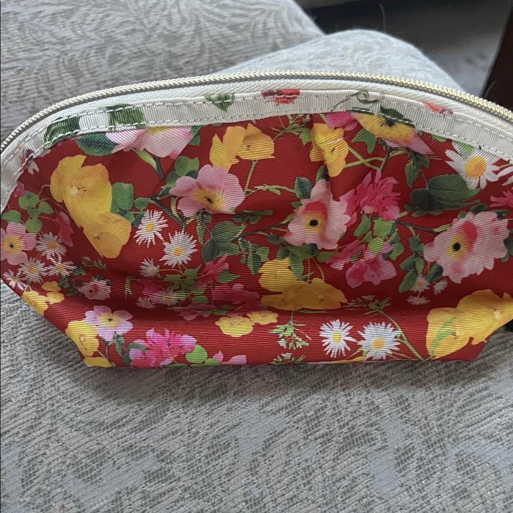 Vibrant Floral Cosmetic Bag